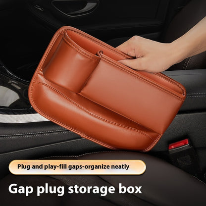 Car Seat Gap Storage Box with Water Cup Holder – Universal Car Seat Organizer
