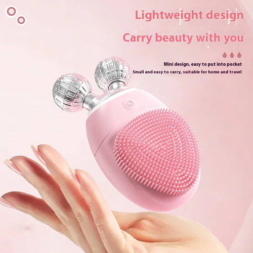 Waterproof Facial Cleansing & Massage Brush – Inductive Beauty Therapy Instrument for Deep Skin Care